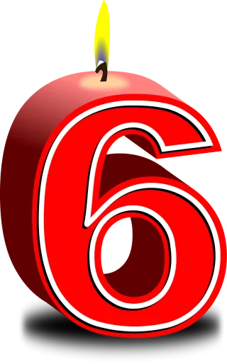 Candle Happy birthday Number Stickdatei