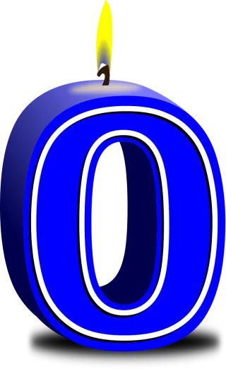 Numbers 0 Candles Stickdatei