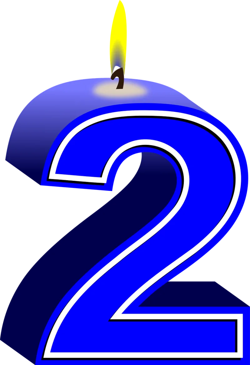 Numbers 2 Two Stickdatei – Herzen & Liebe