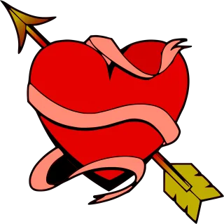 Heart Love Arrow Stickdatei