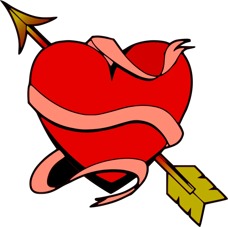 Heart Love Arrow Stickdatei – Herzen & Liebe