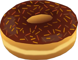 Brown Dessert Donut Stickdatei