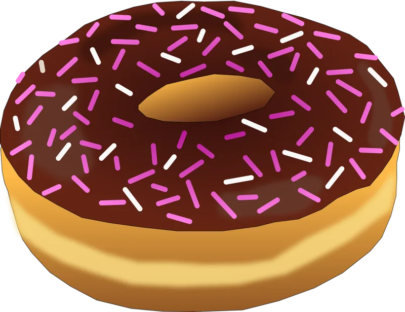 Dessert Donut Pink Stickdatei – Essen & Trinken