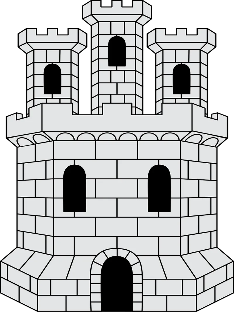 Building Castle Fort Stickdatei – Kinder