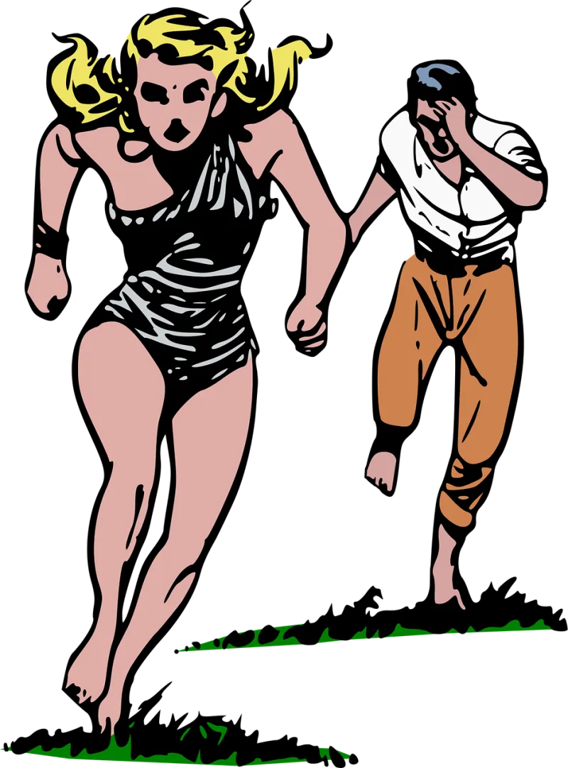 Cave girl Chase Comics Stickdatei – Sport