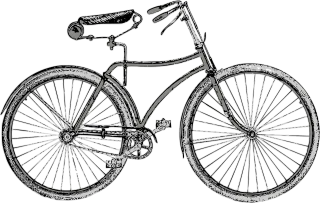 Bicycle Vintage Bike Stickdatei