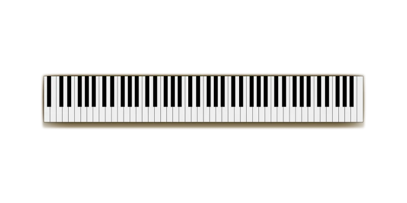 Full size Keyboard Music Stickdatei – Musik