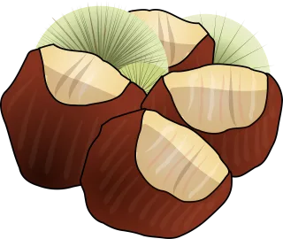 Chestnut Fall Nature Stickdatei – Natur