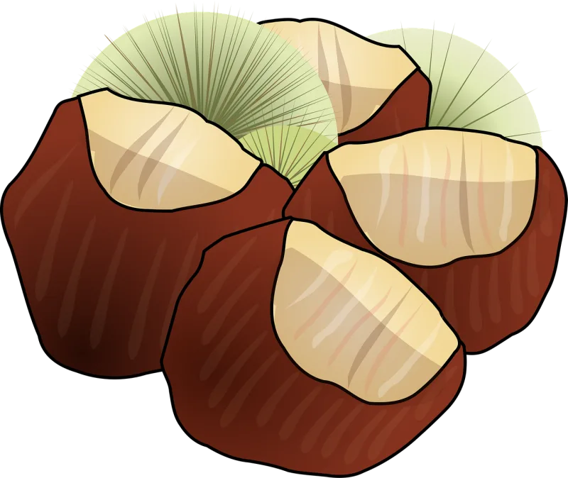 Chestnut Fall Nature Stickdatei – Natur