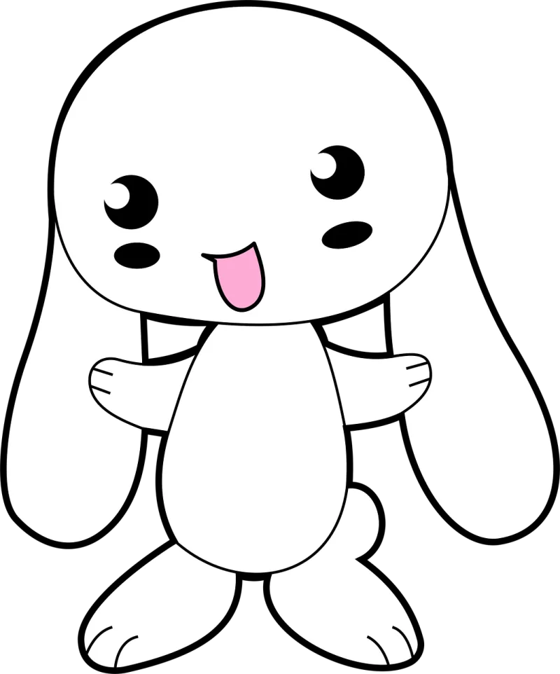 Anthropomorphic Book Bunny Stickdatei – Tiere