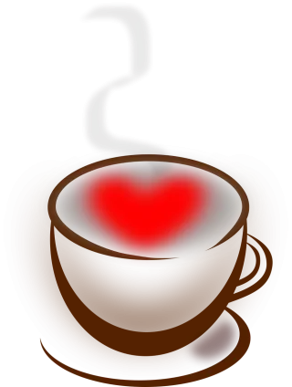 Coffee Heart Love Stickdatei – Essen & Trinken