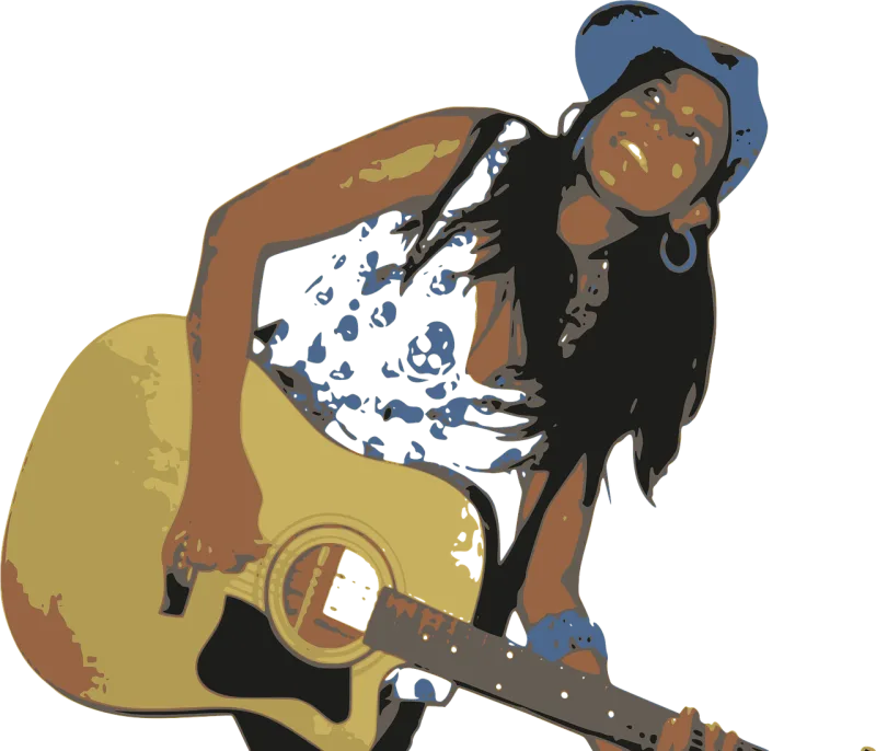 Guitar Photo Rock Stickdatei – Musik