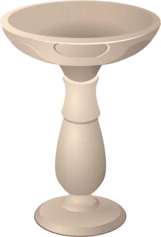 Bird Nature Birdbath Stickdatei