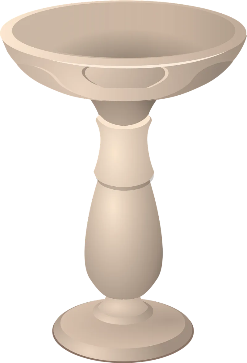 Bird Nature Birdbath Stickdatei – Tiere