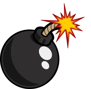 Bomb Cartoon Iconic Stickdatei – Fahrzeuge