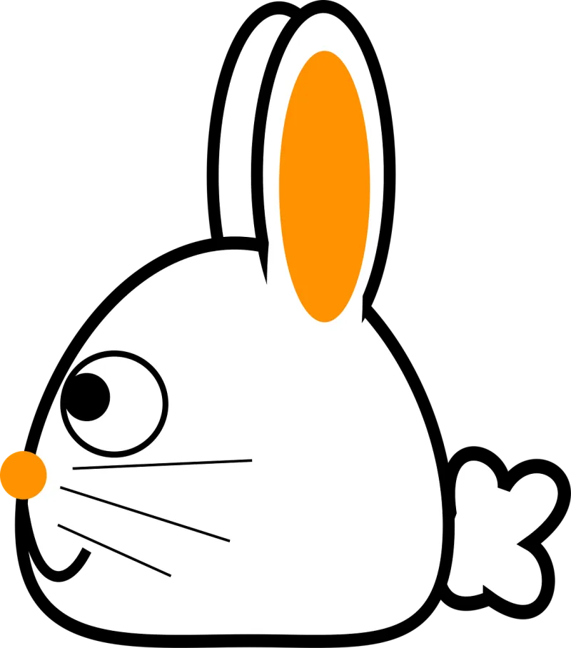 Bunny Cartoon Rabbit Stickdatei – Tiere