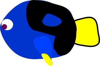 Blue tang Nature Find Stickdatei – Tiere