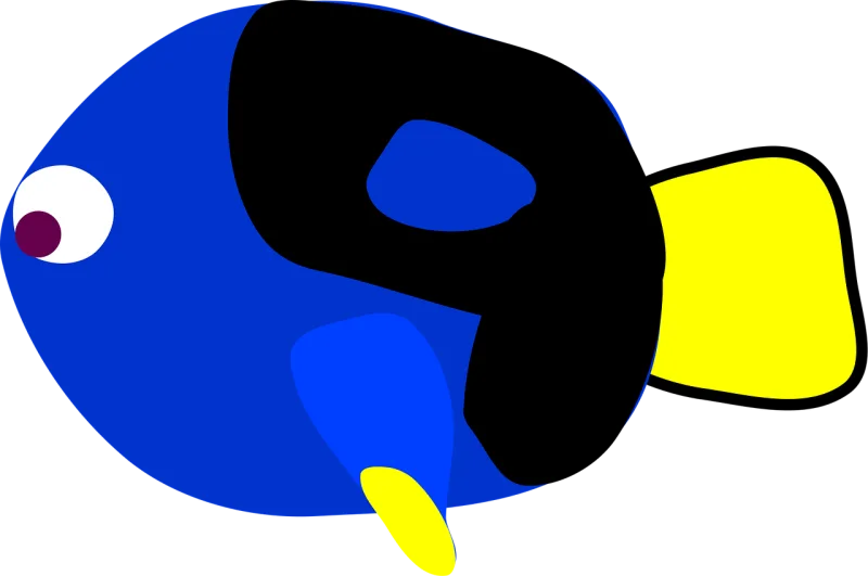 Blue tang Nature Find Stickdatei – Tiere