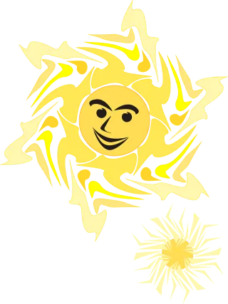 Astronomy Cartoon Happy Stickdatei