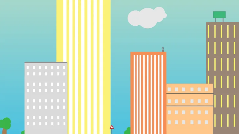 Architecture Buildings Cartoon Stickdatei – Natur