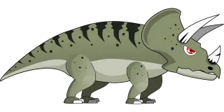 Dino Dinosaur Triceratops Stickdatei
