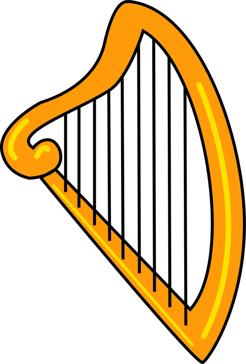 Instrument Lyre Music Stickdatei – Musik