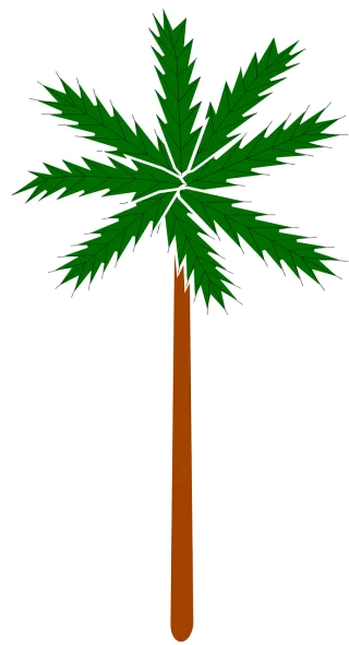 Palm Nature Plant Stickdatei