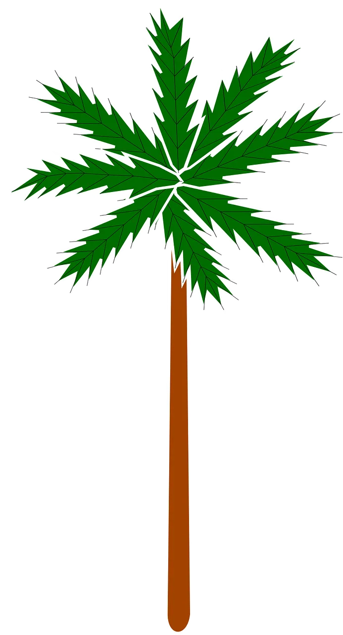 Palm Nature Plant Stickdatei – Natur