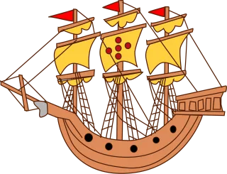 Boat Heraldry Ocean Stickdatei
