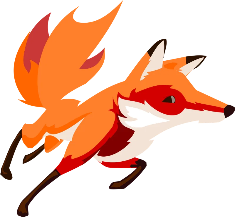 Animal Cartoon Fox Stickdatei – Tiere