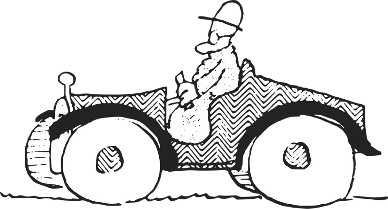 Automobile Car Comic characters Stickdatei – Fahrzeuge