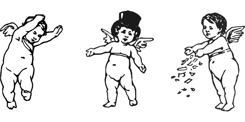 Cherubs Angels Love Stickdatei – Herzen & Liebe