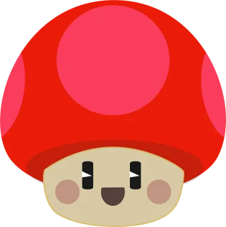 Cute Happy Mushroom Stickdatei
