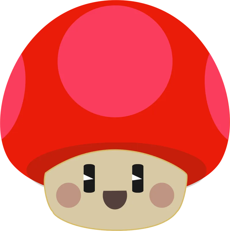 Cute Happy Mushroom Stickdatei – Natur