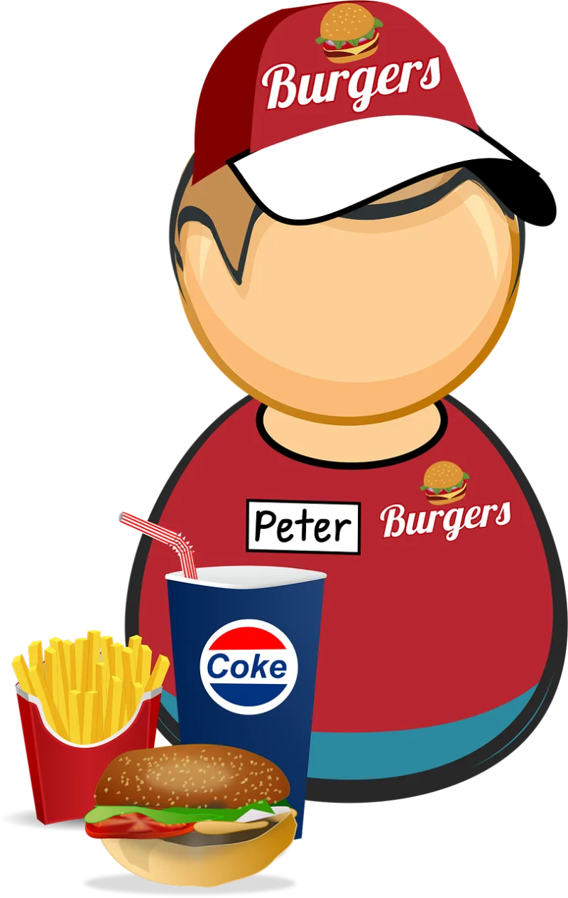 Burger Coke Cola Stickdatei – Essen & Trinken