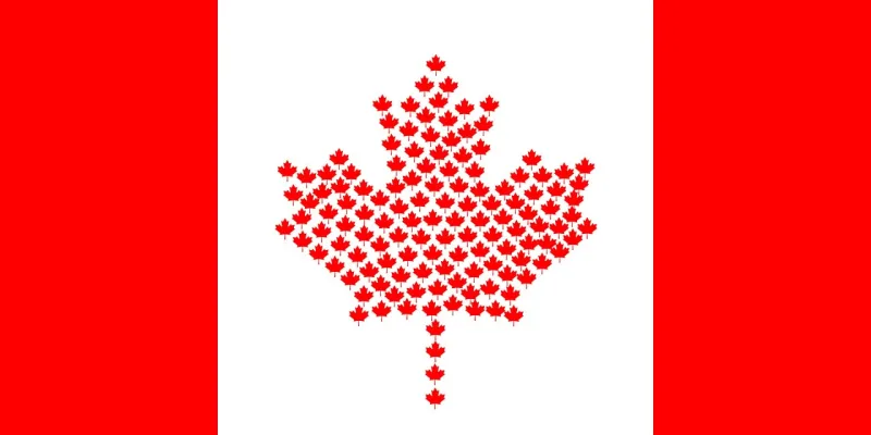 Canada Country Flag Stickdatei – Natur