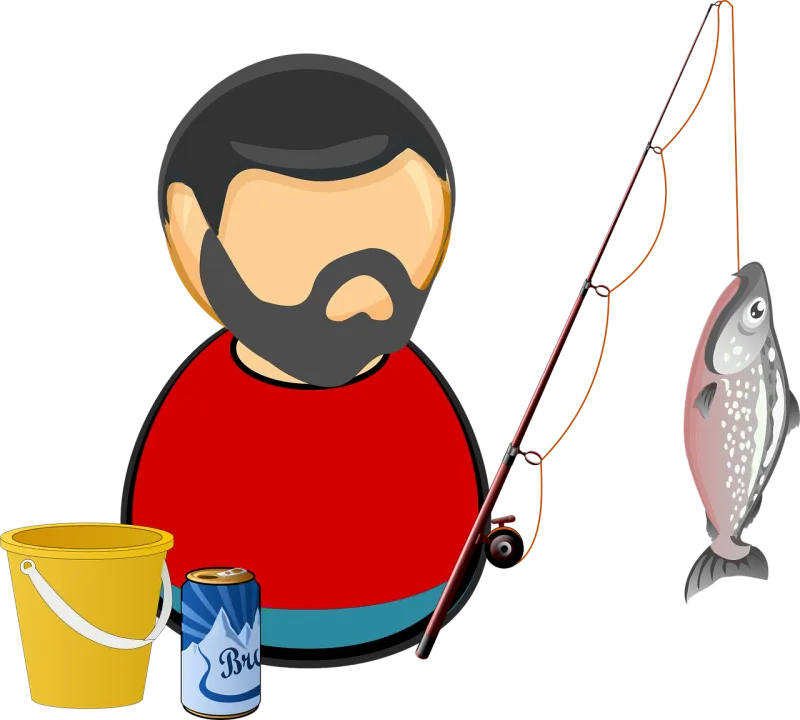 Angler Bait Beer Stickdatei – Tiere