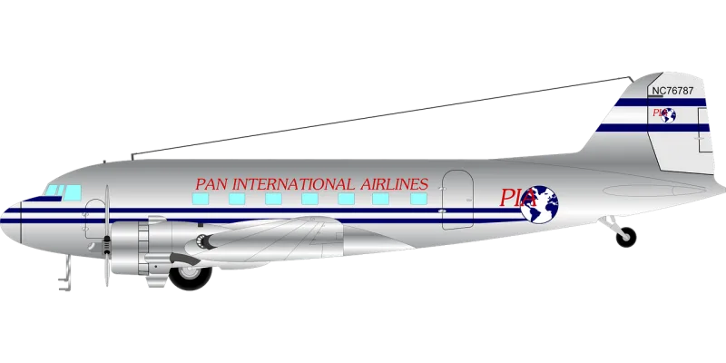Aircraft Airplane Civilian Stickdatei – Kinder