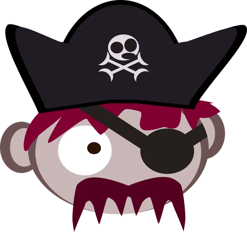 Captain Cute Pirate Stickdatei – Kinder
