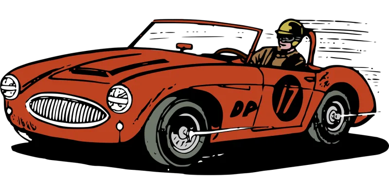Automobile Car Race Stickdatei – Fahrzeuge