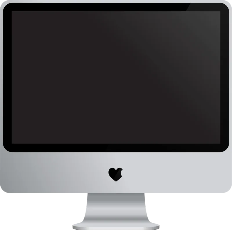 Monitor Screen Apple inc Stickdatei – Essen & Trinken