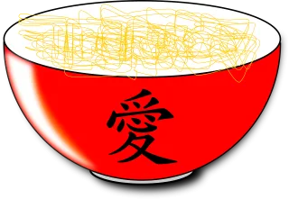Bowl Love Noodles Stickdatei