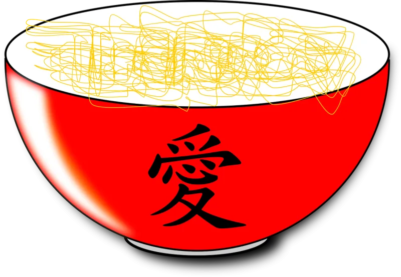 Bowl Love Noodles Stickdatei – Herzen & Liebe