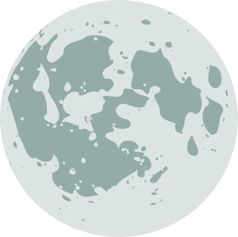 Cartoon Moon Simple Stickdatei – Natur