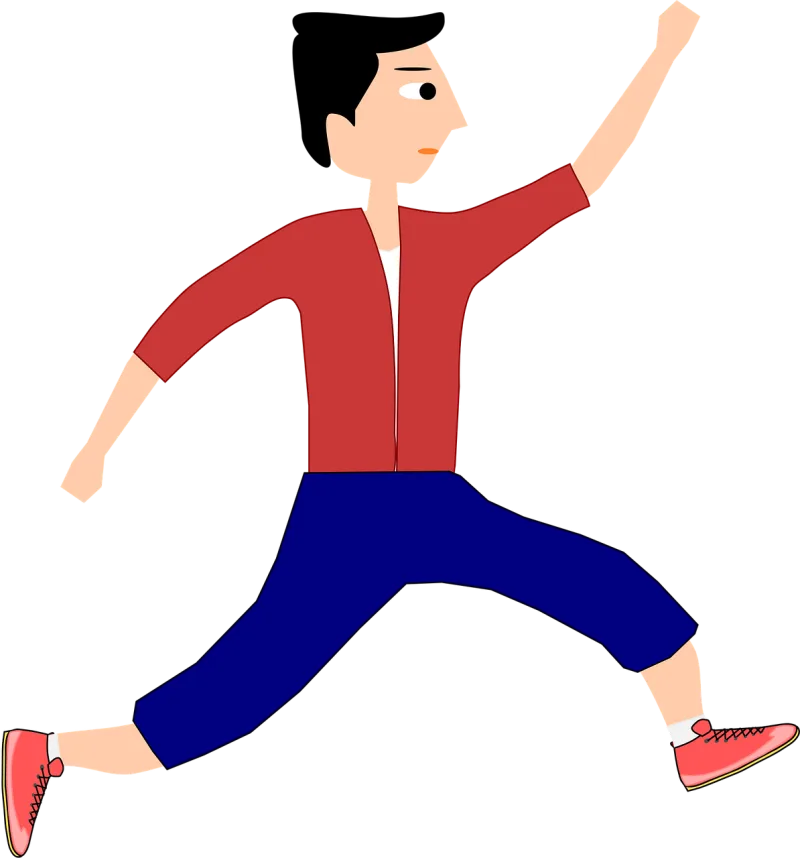 Jump Running Man Stickdatei – Sport