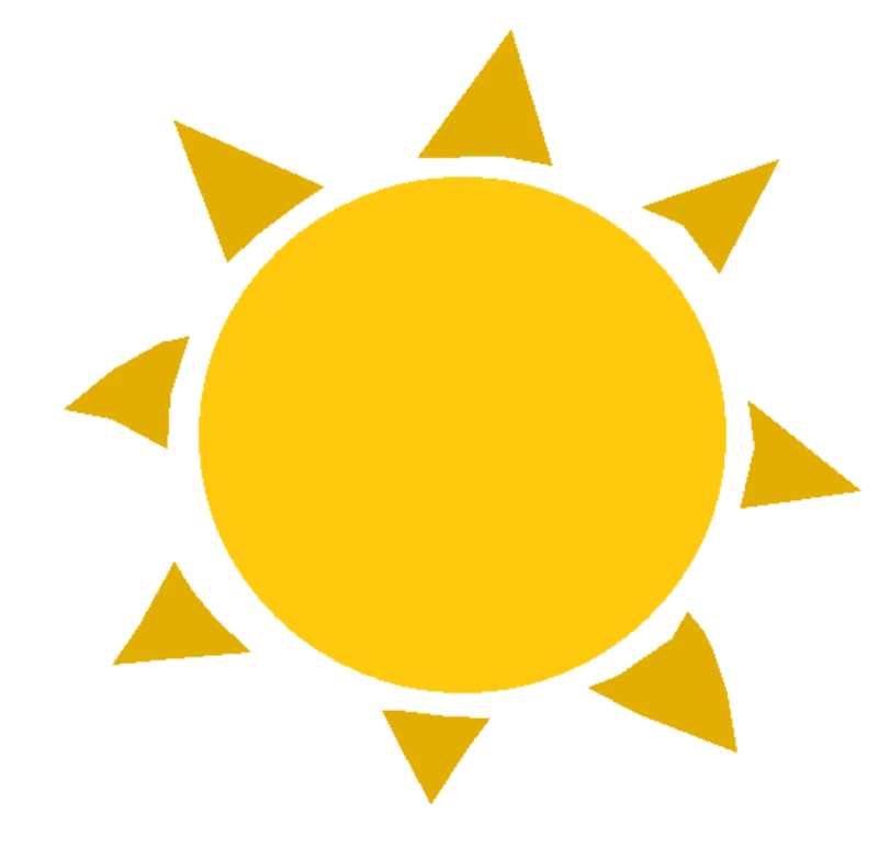Sun Summer Heat Stickdatei – Natur