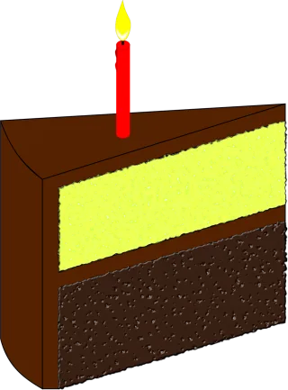 Cake Candle Flame Stickdatei