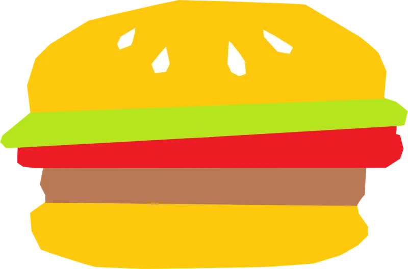 Burger Cartoon Stuff Stickdatei – Essen & Trinken