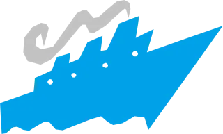 Cartoon Ship Tooned in Stickdatei