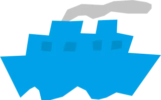 Cartoon Ship Tooned in Stickdatei – Fahrzeuge